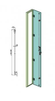 ICM03.1020 Тяга круглая, колесико, L=1020мм